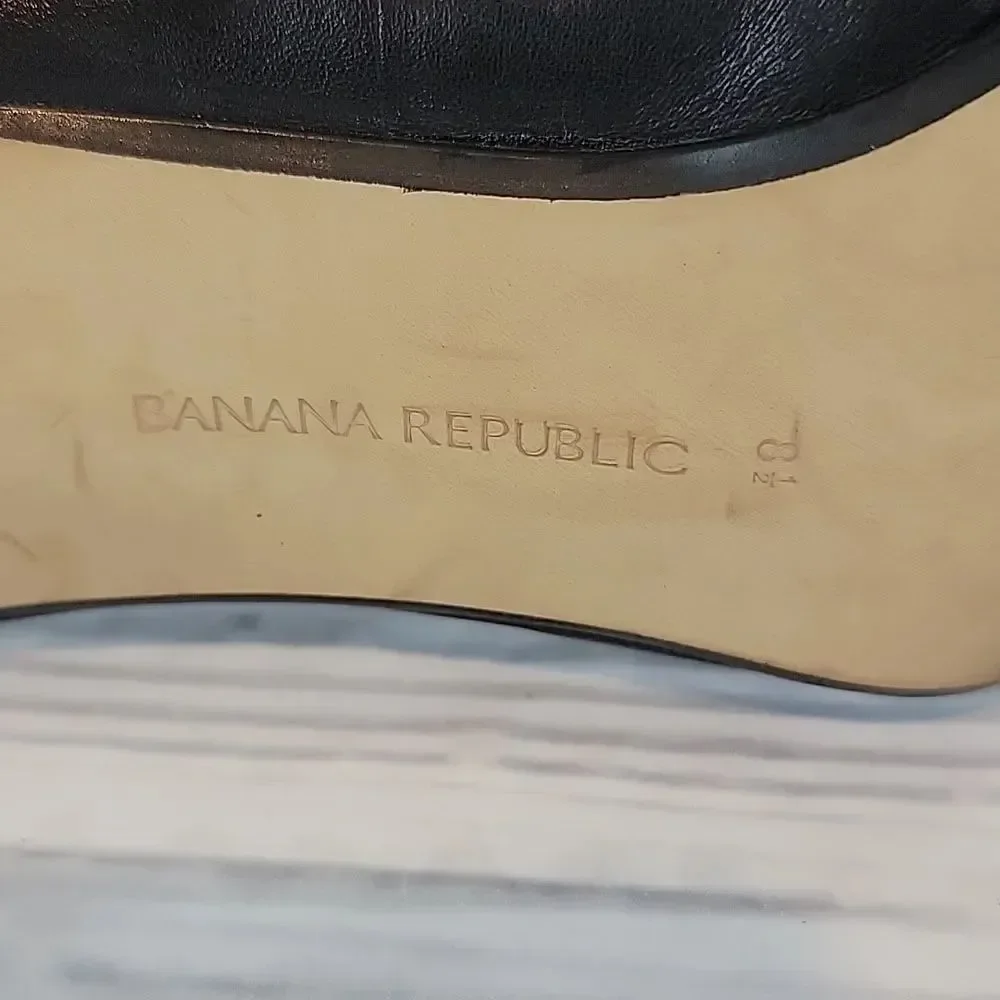 Banana Republic Adelia Studded Pump Heels In Black Womens Size 8.5